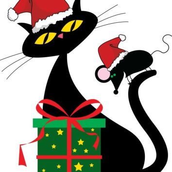 cute-santa-cat-and-christmas-mouse-christmas-cats-pinterest-8Oe62h-clipart